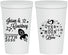 Personalized Wedding 22 oz Stadium Cups - Over The Moon In Love | 267