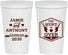 Personalized Wedding 22 oz Stadium Cups - The Hunt Is Over | 272