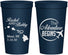 Personalized Wedding 22 oz Stadium Cups - The Adventure Begins | 278