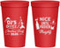 Personalized Christmas 22 oz Stadium Cups - Naughty Or Nice | 280000