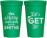 Personalized Christmas 22 oz Stadium Cups - Lets Get Lit | 280001
