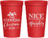 Personalized Christmas 22 oz Stadium Cups - Naughty Or Nice | 280008