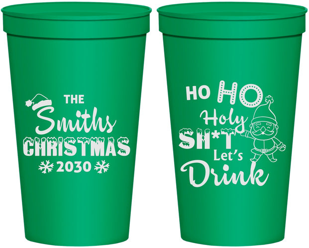 Personalized Christmas 22 oz Stadium Cups - Elf | 280009