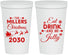 Personalized Christmas 22 oz Stadium Cups - Eat Drink And Be Jolly | 280010