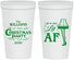 Personalized Christmas 22 oz Stadium Cups - Lit Af | 280011