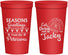 Personalized Christmas 22 oz Stadium Cups - Eat Drink Be Jacky | 280016