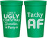 Personalized Christmas 22 oz Stadium Cups - Tacky Af | 280021