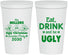 Personalized Christmas 22 oz Stadium Cups - Ugly Sweater | 280023