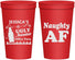 Personalized Christmas 22 oz Stadium Cups - Eat Drink Be Ugly | 280024