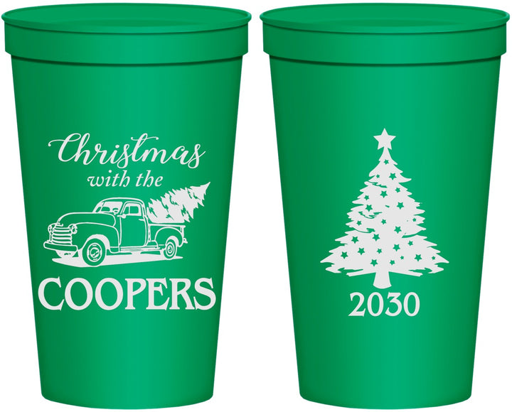 Personalized Christmas 22 oz Stadium Cups - Naughty Af | 280025