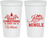Personalized Christmas 22 oz Stadium Cups - Jingle And Mingle | 280034