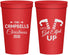 Personalized Christmas 22 oz Stadium Cups - Lets Get Elfed Up | 280036
