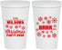 Personalized Christmas 22 oz Stadium Cups - Snowflakes | 280042