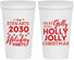 Personalized Christmas 22 oz Stadium Cups - Holly Jolly | 280046