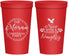 Personalized Christmas 22 oz Stadium Cups - Touch Of Naughty | 280048