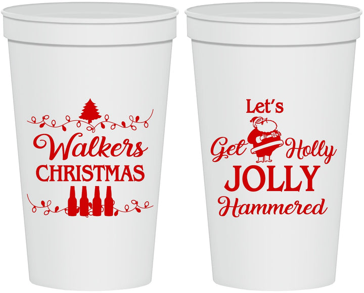 Personalized Christmas 22 oz Stadium Cups - Let Is Snow | 280050