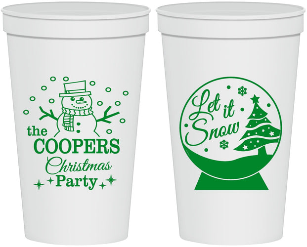Personalized Christmas 22 oz Stadium Cups - Lets Get Lit | 280051