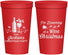 Personalized Christmas 22 oz Stadium Cups - Bah Hum Bug | 280056