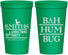Personalized Christmas 22 oz Stadium Cups - Bah Hum Bug | 280057