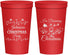 Personalized Christmas 22 oz Stadium Cups - Wine | 280068