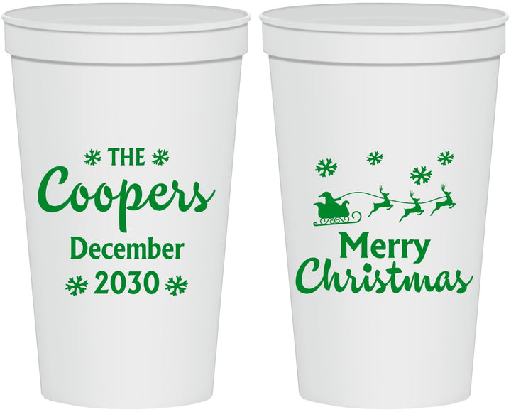 Personalized Christmas 22 oz Stadium Cups - Santa Claus | 280079