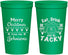 Personalized Christmas 22 oz Stadium Cups - Eat Drink Tacky | 280081