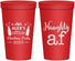 Personalized Christmas 22 oz Stadium Cups - Naughty Af | 280084