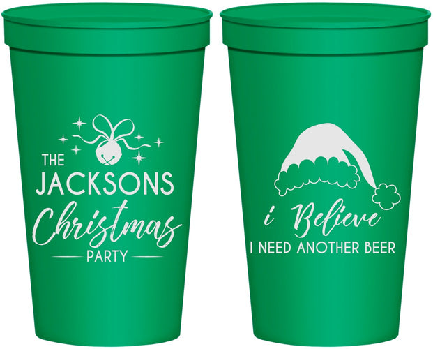 Personalized Christmas 22 oz Stadium Cups - Santa Claus | 280085