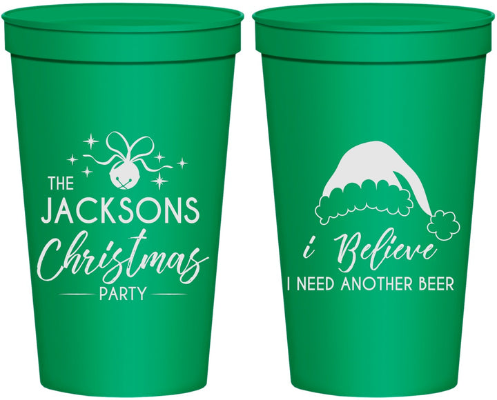 Personalized Christmas 22 oz Stadium Cups - Santa Claus | 280085