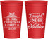 Personalized Christmas 22 oz Stadium Cups - Mistletoe | 280092