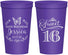 Personalized 16th Birthday 22 oz Stadium Cups - Butterfly | 300005
