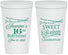 Personalized 16th Birthday 22 oz Stadium Cups - String Lights | 300009