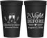 Personalized Rehearsal Dinner 22 oz Stadium Cups - The Night Before | 30008