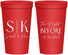 Personalized Rehearsal Dinner 22 oz Stadium Cups - The Night Before | 30009