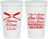 Personalized Wedding 22 oz Stadium Cups - Baseball | 301
