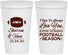 Personalized Wedding 22 oz Stadium Cups - Football | 302