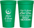 Personalized Wedding 22 oz Stadium Cups - Golf | 305