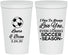 Personalized Wedding 22 oz Stadium Cups - Soccer | 307