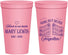 Personalized Memorial 22 oz Stadium Cups - Gone But Never Forgotten | 310001