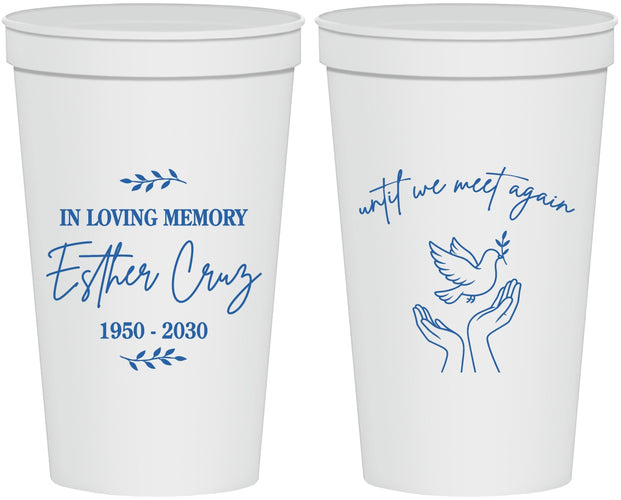 Personalized Memorial 22 oz Stadium Cups - In Loving Memory | 310004