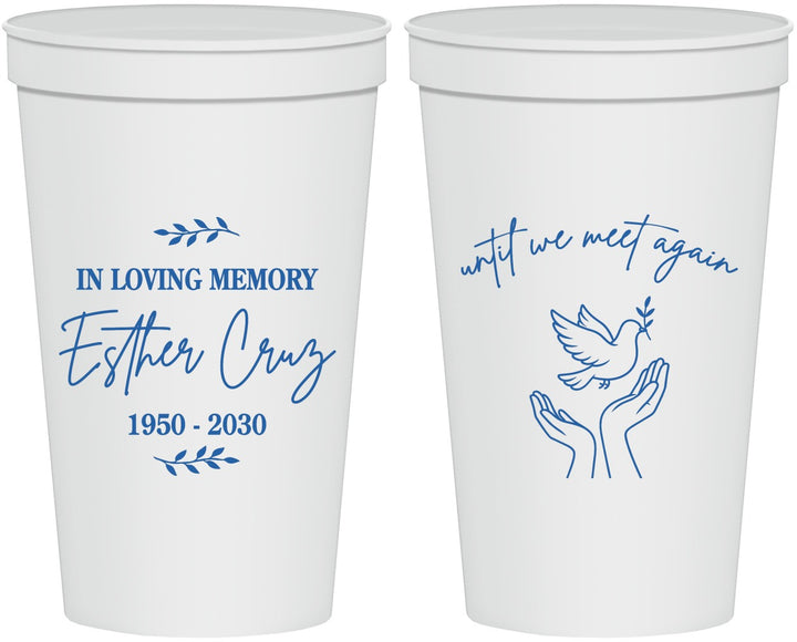 Personalized Memorial 22 oz Stadium Cups - In Loving Memory | 310004