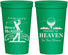 Personalized Memorial 22 oz Stadium Cups - Fairway To Heavens | 310008