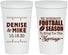 Personalized Wedding 22 oz Stadium Cups - We Interrupt Football | 314
