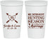 Personalized Wedding 22 oz Stadium Cups - We Interrupt Season | 318
