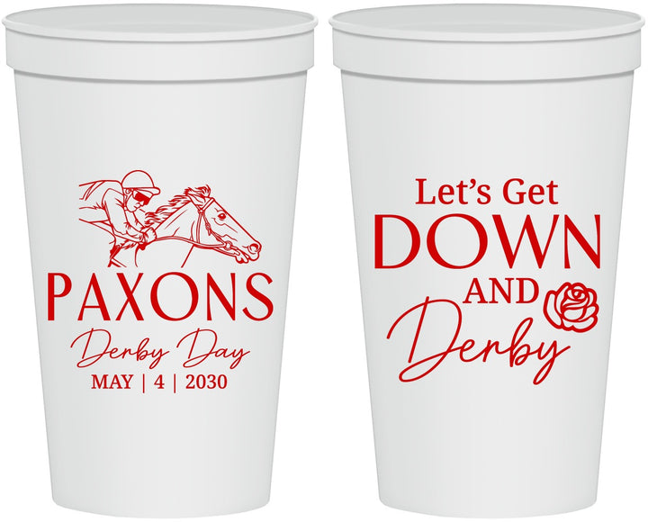 Personalized Derby Day 22 oz Stadium Cups - Lets Get Down And Derby | 320000