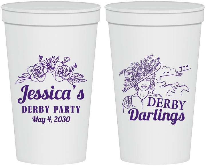Personalized Derby Day 22 oz Stadium Cups - Derby Darlins | 320004