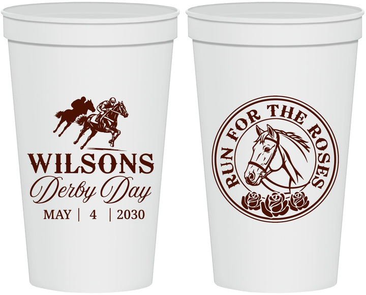 Personalized Derby Day 22 oz Stadium Cups - Run For The Horses | 320006