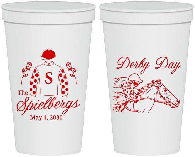 Personalized Derby Day 22 oz Stadium Cups - Horses | 320007