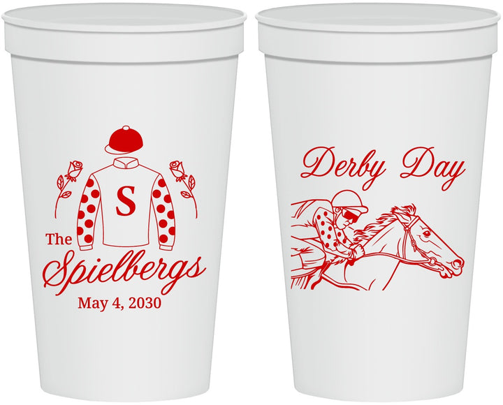 Personalized Derby Day 22 oz Stadium Cups - Horses | 320007