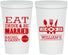 Personalized Wedding 22 oz Stadium Cups - Eat Drink Be Married | 324